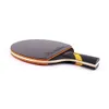 Raquettes de tennis de table raquette de table bois plus fibre de carbone offensive longue poignée courte poignée horizontale lame de raquette de ping-pong avec caoutchouc 230616