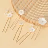 Haarspeldjes Mode U-vormige Pin Metalen Barrette Clip Haarspelden Strass Bruids Tiara Accessoires Bruiloft Kapsel Design Tools