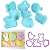 Baking Moulds 45Pcs Easter Cookie Cutter Mold Eggs Rabbit Chick Biscuit Fondant Mould For Home Party Cake Decor DIY Tool 230616