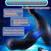 Sex Toy Massager Roterande pärlor vibrerande analplugg pungstimulering Butt Prostata Massager Remote Control Masturbation Toys for Men