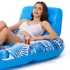 Inflatable Floats tubes Floating Water Hammock Recliner Foldable Inflatable Swimming Air Mattress Bed Sea Swimming Ring Pool Party Toy Float Lounge Bed 230616