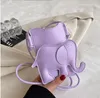 Bolsa transversal feminina de couro bolsa em formato de elefante capa para celular para pendurar bolsas femininas pequenas