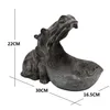 Oggetti decorativi Figurine Resina Statua di ippopotamo Ippopotamo Scultura Figurine Chiave Contenitore di caramelle Decor Tavolo per la casa Decorazione della stanza dell'ufficio Accessori 230616