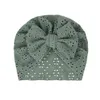 Sommar spädbarn baby beanie cap andas mjuk bomull bowknot pannband småbarn slingrar turban anti uv skyddande pannband tillbehör