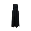 Summer New Fashion maxi Dress Women's Versatile Slim Wrap Breast Tie A-line Little black clothes Dress SEXY DRESSES FOR WOMEN