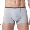 Cuecas 4 pçs/lote cuecas boxer masculinas macias de qualidade cor lisa shorts modais