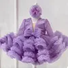 Mädchen Kleider Süße Pailletten Festzug Kleider Für Weihnachten Tutu Mädchen Blume Elegante Puffy Sleeve Kleid Ball