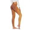 Leggings da donna Sport attillati Stampa geometrica colorata Senza cuciture Bolla BuPush Up Allenamento Collant da corsa elastici da palestra