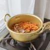 Servis uppsättningar Instant Noodle Pot Kitchen Pots Lock Small Ramen Cooking Tousils Korean Noodles