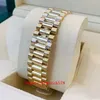 Reloj de hombre de alta calidad 40 mm 18 k oro rosa oro 3235 movimiento automático pulsera para hombre relojes Triangular Pit patrón anillo exterior 228238