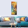 Street Landscape Canvas Art The Aura of Autumn Ii Handmade Modern Painting for Family Room Decor