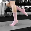 Sports Socks Middle Tube Dancing Socks Split-toe Non-slip Yoga Socks Indoor Women Socks Gym Push Up Sport Socks 230617