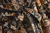Maillots de bain pour femmes Boho Vintage Noir Imprimé Floral Robes Courtes Casual Beach Cover Ups Blusas Ceinture Gypsy Style Hippie Femmes Kimono 230616