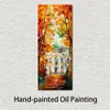 Arte de paisagem feita à mão em tela O vento dos sonhos I Vibrante arte de rua pintura de decoração de casa