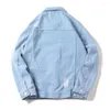 Men's Jackets Men Cargo Coat Lapel Washable Dressing Single Breasted Broken Holes Denim Jacket Outerwear For Travel