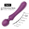 Sex Toy Massager kraftfulla dildos vibrator dubbel motor stor storlek mjuk silikon trollstav g-spot massager leksak för kvinnor klitoris stimulator vuxna18