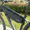 Packtaschen ROCKBROS Fahrradtaschen Radfahren Oberrohr Vordertasche Fahrradrahmen wasserdichte Taschen MTB Road Triangle Pannier Fahrradzubehör Taschen 230616