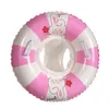 Tubes de flotteurs gonflables Anneau de natation gonflable pour bébé Beau motif d'ours Siège de bain pour enfant avec poignée Siège de flotteur de cercle de natation pour enfants Jouet d'eau de piscine 230616