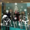 Nowa tapeta noworoczna szklane naklejki okienne świąteczne płatek śniegu elektrostatyczne dekoracja okna naklejka