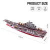 3D Puzzles Piececool Model Zestawy budowlane Plan Liaoning CV-16 3D Metal Puzzles Battleship Jigsaw DIY Toys for Teen 230616