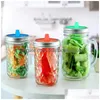 Kök Storage Organization 5st/Set Jar Lock Sile Bottle Opening Pad Food Container Er With Steel Loop Supplies Drop Delivery Hom Dhemz