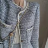 Giacche da donna Capispalla da donna Cappotto Desinger Giacca in tweed OfficeL Patchwork Splied Ins Elegant High Street Office Lady Vintage Business