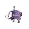 Pendentif Colliers Alliage Éléphant Pierre Précieuse Hommes Et Femmes Vieux Nouvel An Cadeaux De Pâques Mode Saint Valentin Cadeau Collier Drop Delivery Dhsix