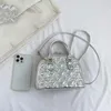 Sacchetti da sera sacca da donna hsfur shell personalità versatile una borsa in pelle di brevetto con marchio una spalla per donne