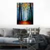Arte Abstrata Contemporânea Wise Forest Arte feita à mão em tela Decoração de banheiro