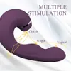 Sex Toy Massager Slicking Vibrator Dildo Slapping Vibration 3 In 1 Mastusbator Clitoral Stimulator Vaginal Massage Anal Plug Toy for Women