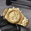 New Fashion watch Mens Automatic Quartz Movement Waterproof High Quality Wristwatch Hour Hand Display Metal Strap Simple Luxury Popular Watch