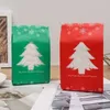 New 50pcs Christmas Tree Bag New Year Gift Bag Christmas Plastic Gift Bags Cookie Candy Biscuit Packaging Bag Christmas Decoration