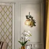 Lampa ścienna Vintage LED Luksusowe sypialnia wystrój domu Peacock Gold Vanity Dekoracje do lustrzanych świateł kinkietowych