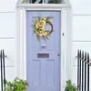 Decorative Flowers Easter Wreath Faux Party Sunflowers Dried Vines Artificial Flower Front Door Home Wall Decoration