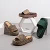 منصة فاخرة شريحة مزدوجة G Sandals أزياء العلامة التجارية للنساء منصة مصممة الساخنة شرائح شاطئ Flip Flops Flat Clipper Sandal Cheels Shoes