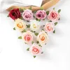Torkade blommor 10st konstgjorda diy godislåda heminredning juldekorativa kransar bröllop fest trädgård rosor silke brud handled
