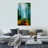 Bellissimi paesaggi su tela Summer Forest Pittura a olio fatta a mano per la parete della camera da letto