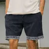 Shorts pour hommes Pantalons courts masculins imprimés pour les poches en velours côtelé d'été Vintage surf sur la plage décontractée pour la plage de la plage de la plage de la plage de la plage masculine 230616