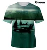T-shirts pour hommes Mode Ocean Killer Whale Impression 3D T-shirt à manches courtes pour hommes XS-5XL