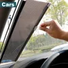 Blinds Automatic Retractable Roller Car Sunshade Bedroom Kitchen Blackout Curtain Sunscreen Heat Insulation Nail-free Sun Blind 230616