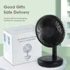 Electric Fans LED Light Wireless Punch-free Wall Mounted Air Folding Electric Ventilator Table USB Rechargeable