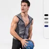 Abbigliamento da palestra Uomo Camicia da allenamento per allenamento Gilet da allenamento Basket Running Fitness Bodybuilding Felpa con cappuccio senza maniche Canotta sportiva Logo personalizzato