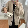 Śliczna niedźwiedź pluszowa torba na ramiona dla dzieci Kreskówkowe torby Messenger Kawaii Plush torebki małe dziewczynki Pchanie Packa