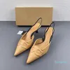 2023 Sandálias Bombas Elegante Salto Médio Sapatos Femininos Casamentos Salto Noiva Moda Versátil