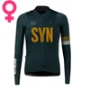 Camicie da ciclismo Top Primavera Autunno Maglia da ciclismo manica lunga da donna SYN Team Race Camicie Poliestere Abbigliamento da bicicletta Ropa Ciclismo 230616