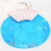 Pendant Necklaces Oval 40x40MM Natural Stone CAB Cabochon Bead Blue Howlite Fit Necklace For Men Women Jewelry Gift K1151