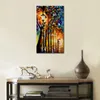 Vibrant Street Art on Canvas The Soul of The Park Handmade Contemporary Oil Painting for Living Room Wall
