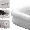 Other Hair Cares Inflatable Portable Shampoo Basin Hair Washing Basin for Bedridden Disabled Injured Hair Wash Tubat Home Sink Hair Care 230616