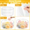 Bakning Mögel Akrylkaka Display Brädet Square Round Edge Smoother Scraper Tray Diy Refillable Base Clear Stand Tools 230616