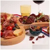 Plates Dishes Plates Aperitif Board Unique Solid Wood Charcuterie Boards Kitchen Wine Cheese Platter For Bachelor Party Gift Drop Deliver